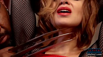 Big tits chick has 8 orgasms from erotic knife play